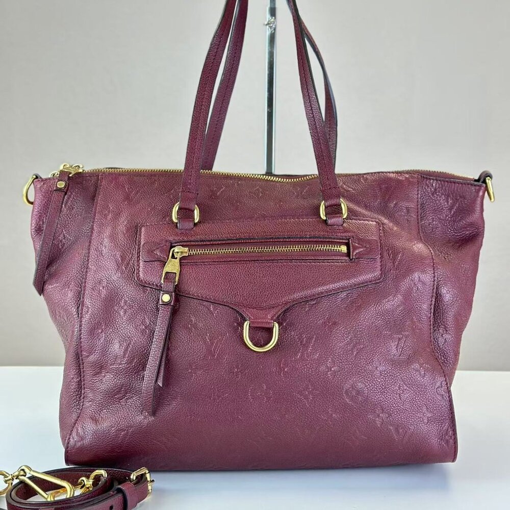 Louis Vuitton Burgundy Empreinte Leather Shoulder Bag Crossbody